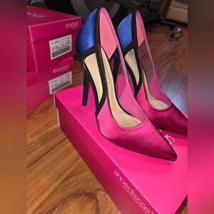 Shoe Dazzle Pink Multi Heels